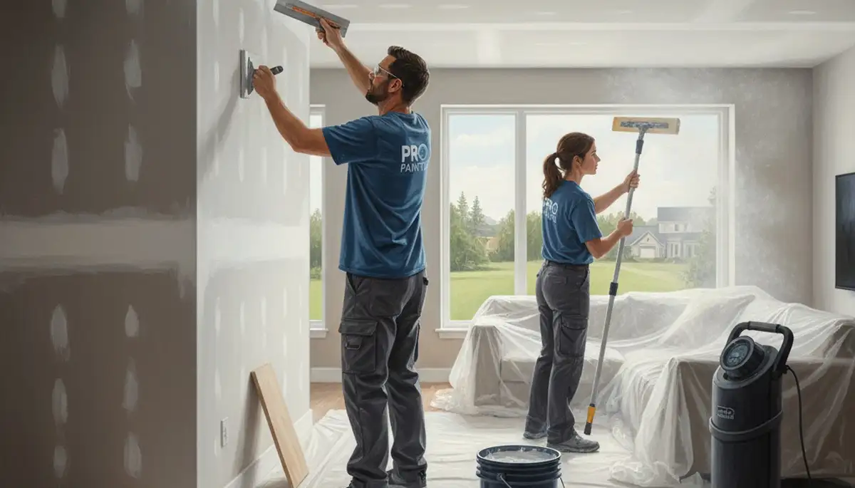 Orlando, FL drywall repair by Orlando Paint Pros for cracks, holes, and water damage repairs
