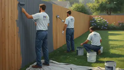 Fence painting in Orlando, FL by Orlando Paint Pros for durable curb appeal