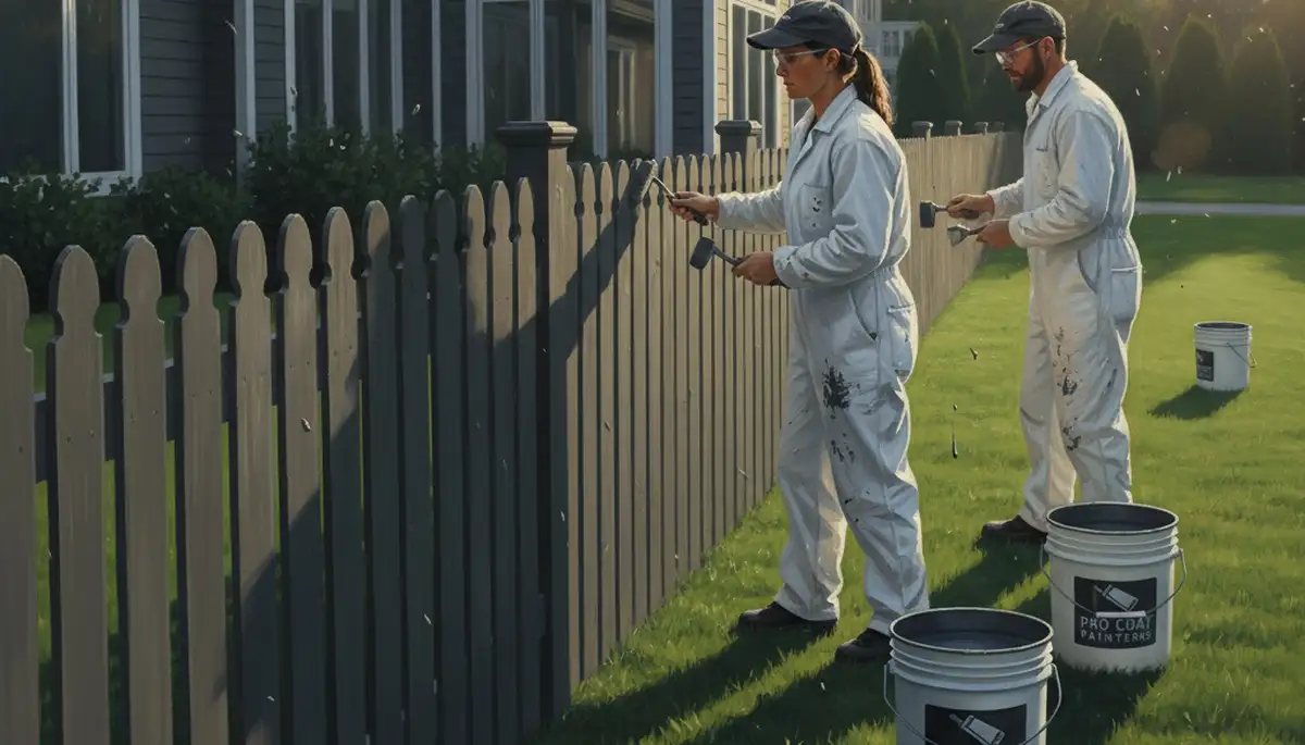Fence painting in Orlando, FL by Orlando Paint Pros for durable curb appeal