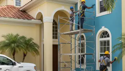Exterior painting contractor in Orlando, FL providing professional house painting services