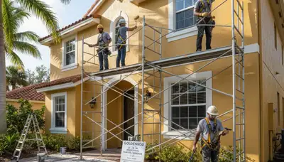 Exterior painting service in Orlando, FL by a professional house painting company