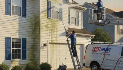 Vinyl siding pressure cleaning service in Orlando, FL to remove algae, mildew, and dirt