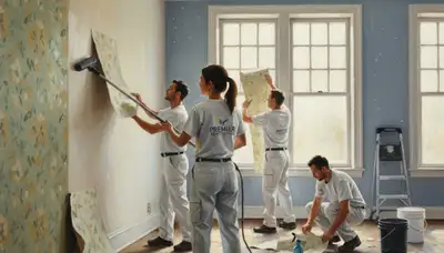 Wallpaper removal service in Orlando, FL for smooth wall prep by Orlando Paint Pros