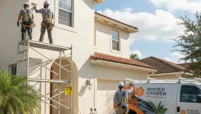 Exterior painting in Orlando, FL for a professional home improvement project